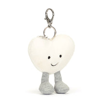 Load image into Gallery viewer, Amuseables Cream Heart Bag Charm - Jellycat
