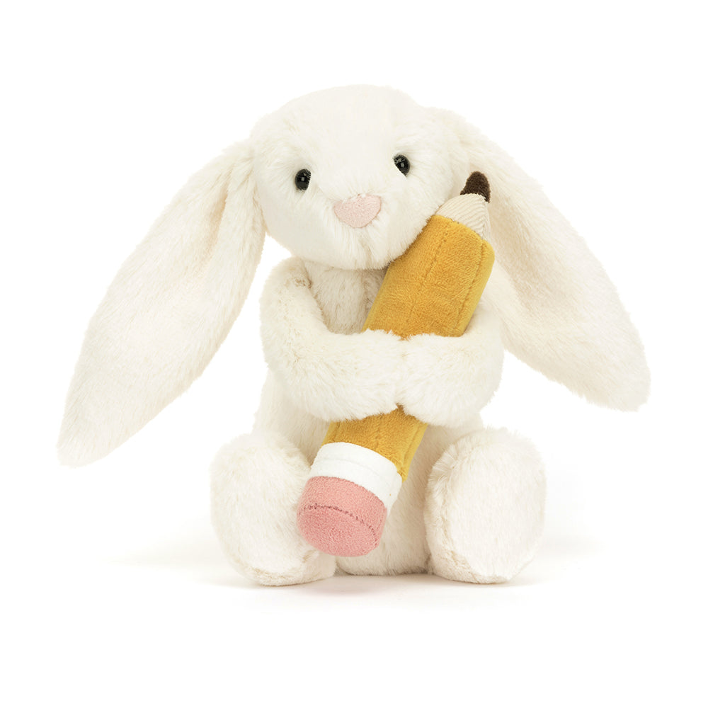 Bashful Bunny With Pencil - Jellycat